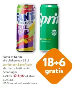 OKay Fanta Tutti Frutti Zero Sugar aanbieding