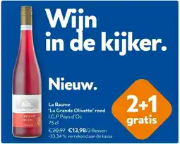 OKay La Baume 'La Grande Olivette' rood I.G.P Pays d'Oc 75 cl aanbieding