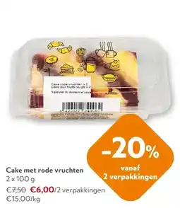 OKay Cake met rode vruchten aanbieding