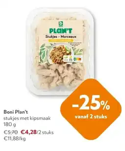 OKay Boni Plan't stukjes met kipsmaak 180 g aanbieding