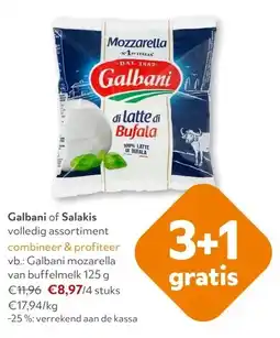 OKay Galbani mozarella van buffelmelk 125 g aanbieding