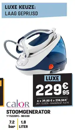 Electro Depot Calor STOOMGENERATOR YY5220FC aanbieding