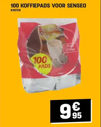 Electro Depot 100 KOFFIEPADS VOOR SENSEO aanbieding