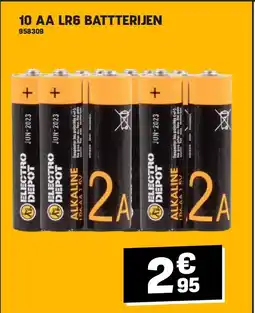 Electro Depot 10 AA LR6 BATTTERIJEN aanbieding