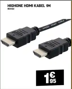 Electro Depot HIGHONE HDMI KABEL 1M aanbieding