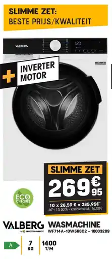 Electro Depot Valberg WASMACHINE WF714A-10W566C2 aanbieding