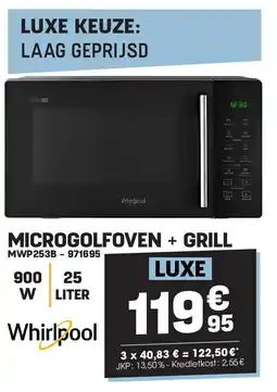 Electro Depot Whirlpool MICROGOLFOVEN + GRILL MWP253B aanbieding