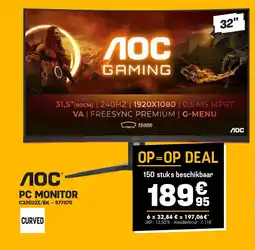 Electro Depot PC MONITOR C32G2ZE/BK aanbieding