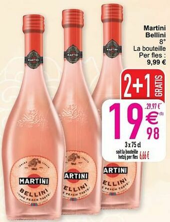 Cora Martini bellini aanbieding