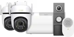 Coolblue TP-Link Tapo C530WS Duo Pack + H500 Smart HomeBase + D235 Smart Battery & Wired Doorbell aanbieding