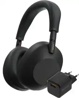 Coolblue Sony WH-1000XM6 Noir + BlueBuilt Chargeur Quick Charge aanbieding