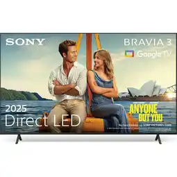Krëfel Direct LED 4K TV BRAVIA 3 K65S39B (2025) - 65 inch aanbieding