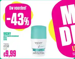 Medi Market Vichy anti-strepen deodorant kogel aanbieding