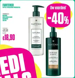 Medi Market Furterer op het uitgestalde producten aanbieding