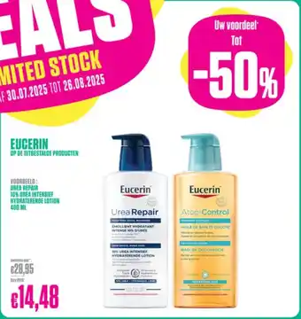 Medi Market Eucerin op de uitgestalde producten aanbieding