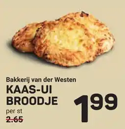 Ekoplaza Bakkerij van der westen kaas-ui broodje aanbieding