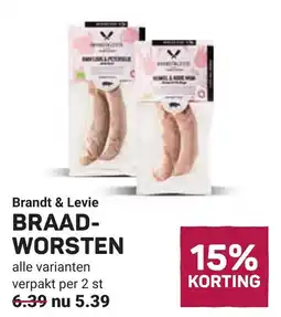 Ekoplaza Brandt & levie braadworsten aanbieding