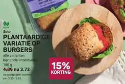 Ekoplaza Soto plantaardige variatie op burgers aanbieding