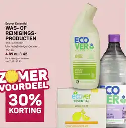 Ekoplaza Ecover essential was of reinigings producten aanbieding