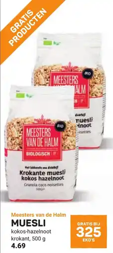 Ekoplaza Meesters van de halm muesli aanbieding