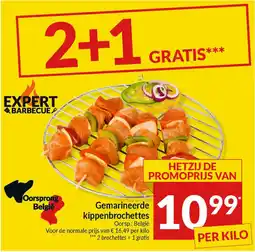 Intermarché Gemarineerde kippenbrochettes aanbieding