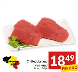 Intermarché Châteaubriand van rund aanbieding