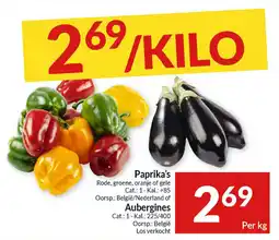 Intermarché Paprika's of Aubergines aanbieding
