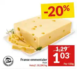 Intermarché Franse emmentaler aanbieding