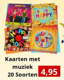 NH Market Kaarten met muziek 20 Soorten aanbieding