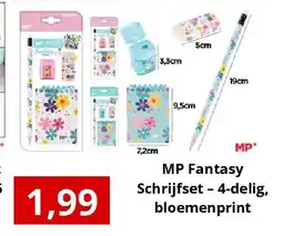 NH Market MP Fantasy Schrijfset – 4-delig, bloemenprint aanbieding