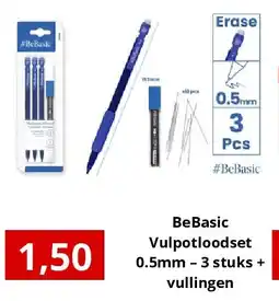 NH Market BeBasic Vulpotloodset 0.5mm – 3 stuks + vullingen aanbieding