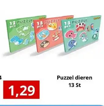 NH Market Puzzel dieren 13 St aanbieding