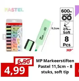 NH Market MP Markeerstiften Pastel 11,5cm – 8 stuks, soft tip aanbieding