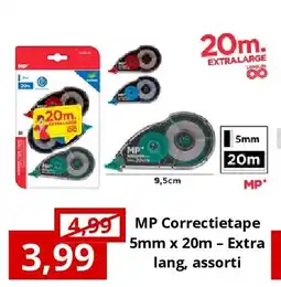 NH Market MP Correctietape 5mm x 20m – Extra lang, assorti aanbieding