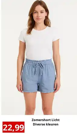 NH Market Zomershort Licht Diverse kleuren aanbieding