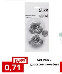 NH Market Set van 2 gootsteenroosters aanbieding