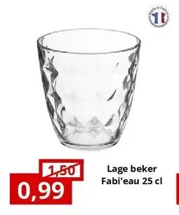 NH Market Lage beker Fabi'eau 25 cl aanbieding