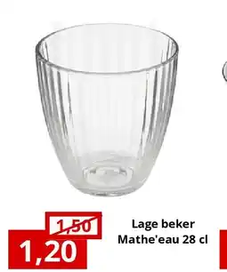 NH Market Lage beker Mathe'eau 28 cl aanbieding