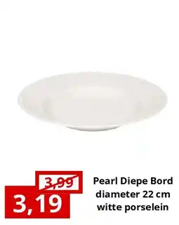 NH Market Pearl Diepe Borddiameter 22 cmwitte porselein aanbieding
