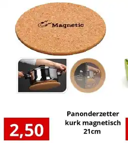 NH Market Panonderzetter kurk magnetisch 21cm aanbieding