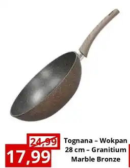 NH Market Tognana – Wokpan 28 cm – Granitium Marble Bronze aanbieding