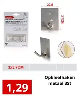NH Market Opkleefhaken metaal 3St aanbieding
