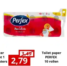 NH Market Toilet paper PERFEX 10 rollen aanbieding