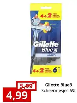 NH Market Gilette Blue3 aanbieding