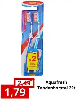 NH Market Aquafresh Tandenborstel 2St aanbieding