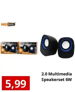 NH Market 2.0 Multimedia Speakerset 6W aanbieding