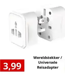 NH Market Wereldstekker / Universele Reisadapter aanbieding
