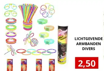 NH Market LICHTGEVENDE ARMBANDEN DIVERS aanbieding