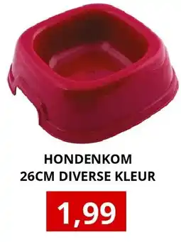 NH Market HONDENKOM 26CM DIVERSE KLEUR aanbieding