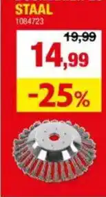 Hubo Universele Onkruidborstel Bosmaaier Staal aanbieding